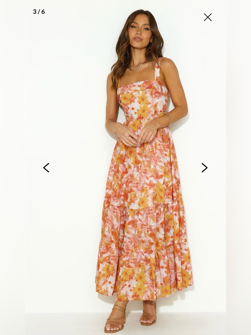 Hello Molly Indi Luxe heated sun maxi dress size small - Picture 3 of 16